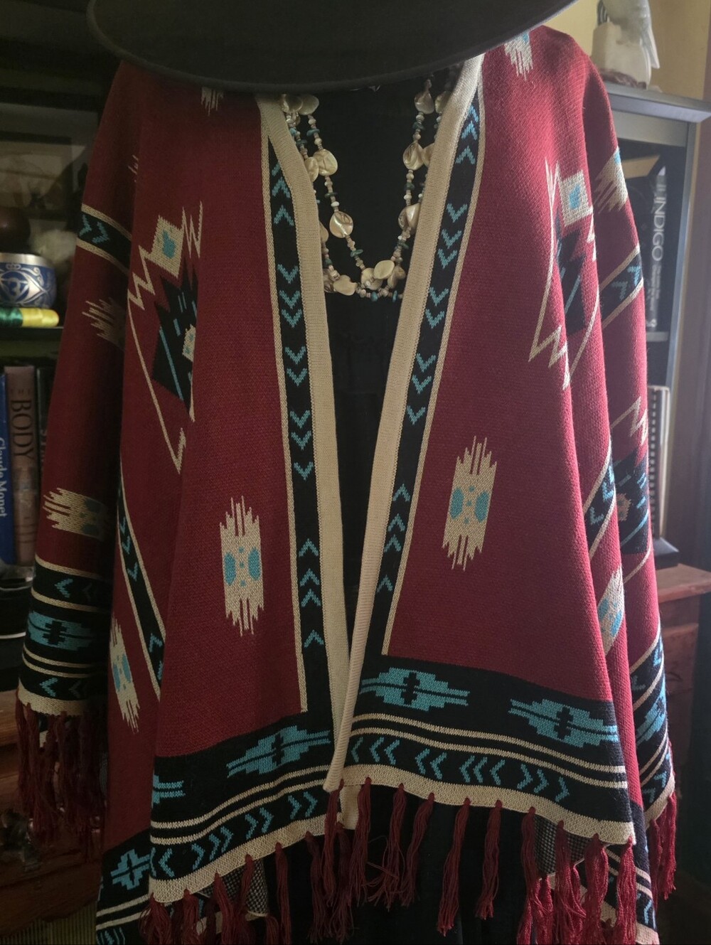 Lucchese Alpaca Ruana Poncho O/S. NWOT